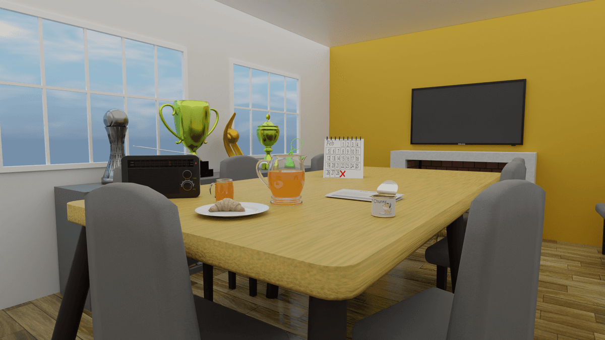 Diner table mockup